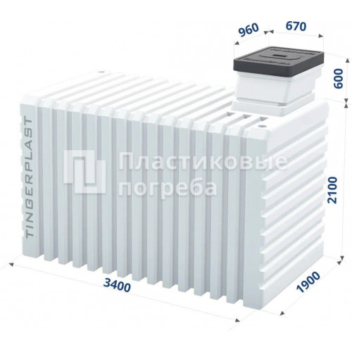 Пластиковый погреб TINGARD 3500