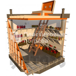 Пластиковый погреб Витязь Классический 2000х1500х2100