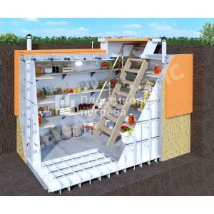 Пластиковый погреб Селлар Классический+ 1800х1800х2150